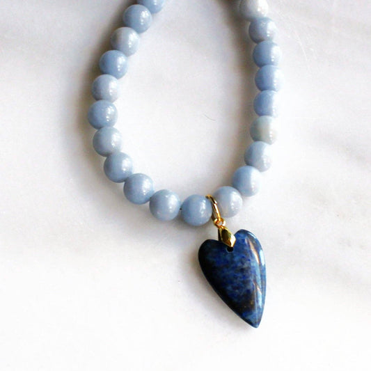 Necklace - Denim Heart