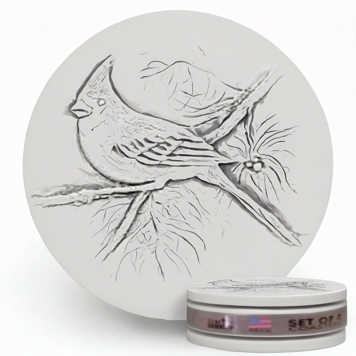 Coaster Set - Cardinal