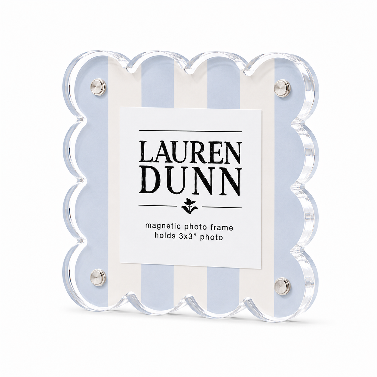 Frame - Acrylic Scalloped - Blue Linen