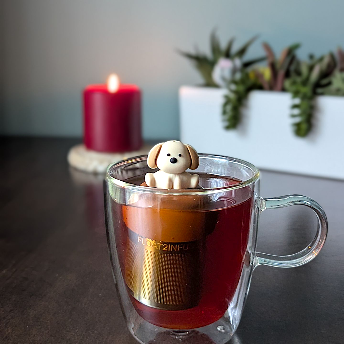 Floating Tea Infuser - Beige Dog
