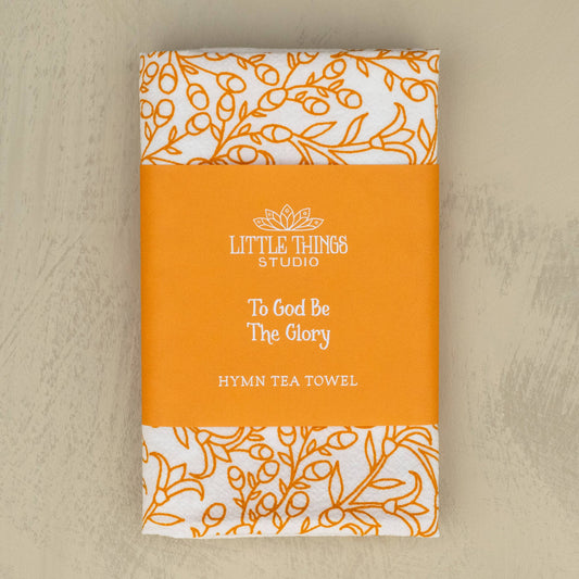 Hymn Tea Towel: To God Be the Glory