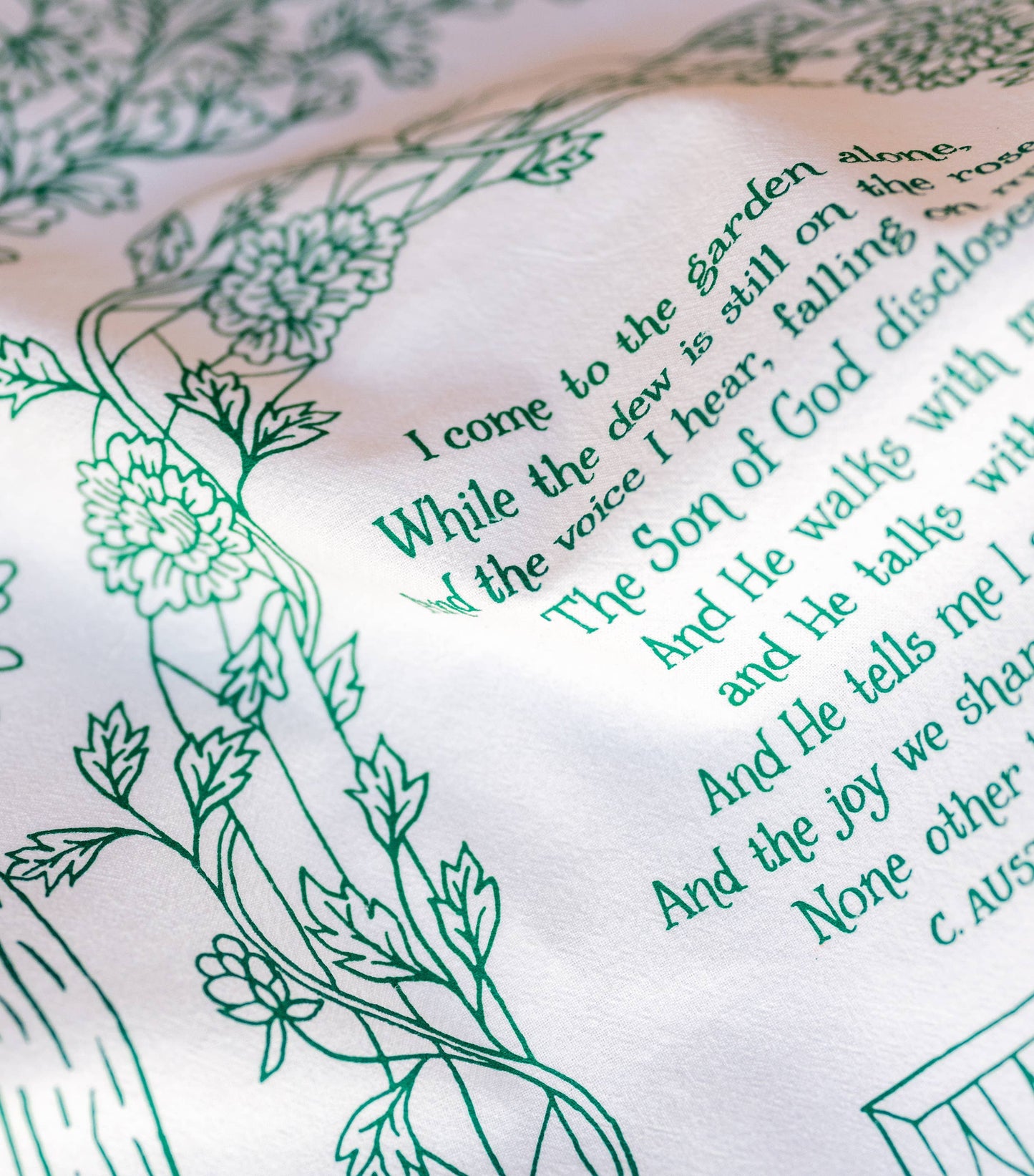 Hymn Tea Towel: In The Garden