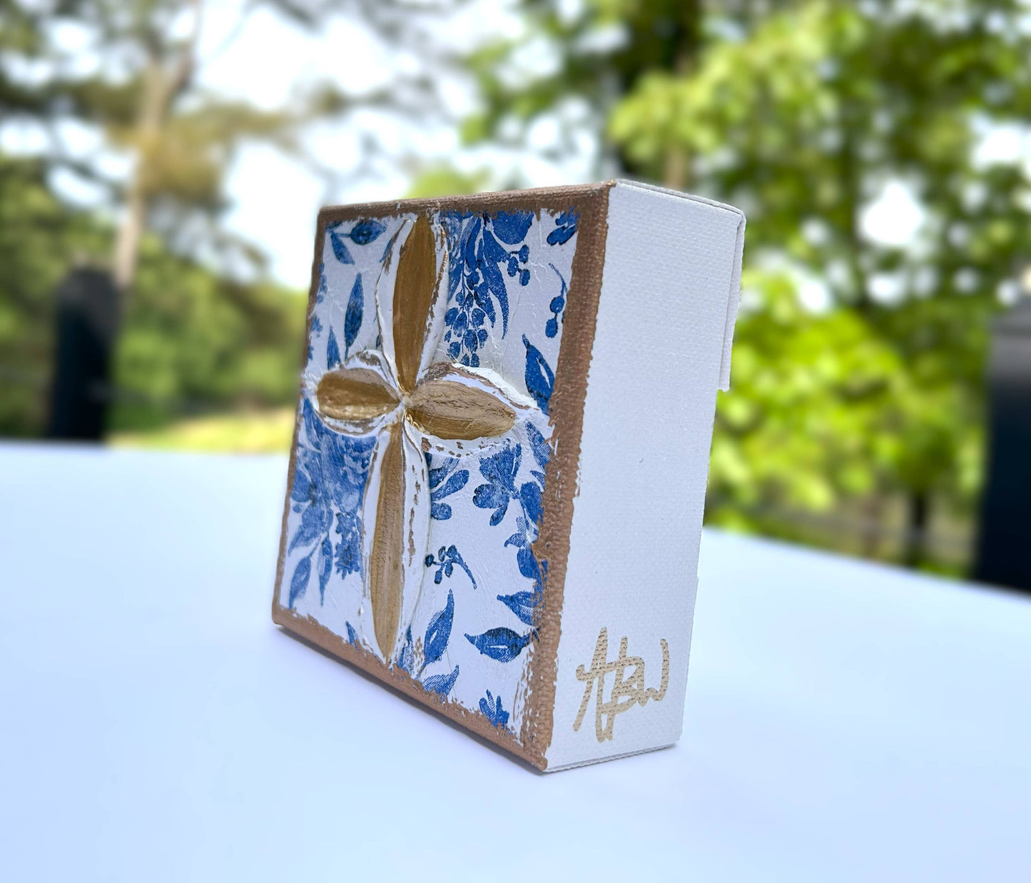 Painting - Cross B&W Wood