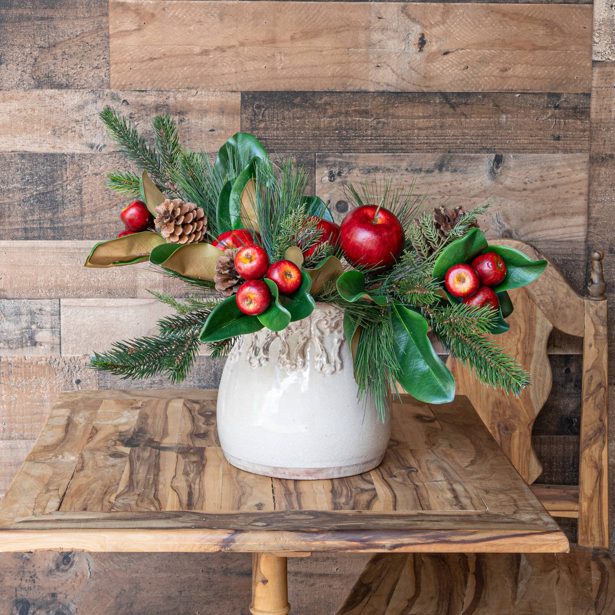 Botanical - Magnolia and Apple Stem - 19 Inch