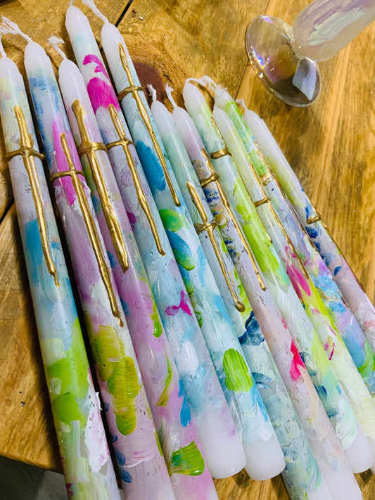 Candle - Handpainted Tapers