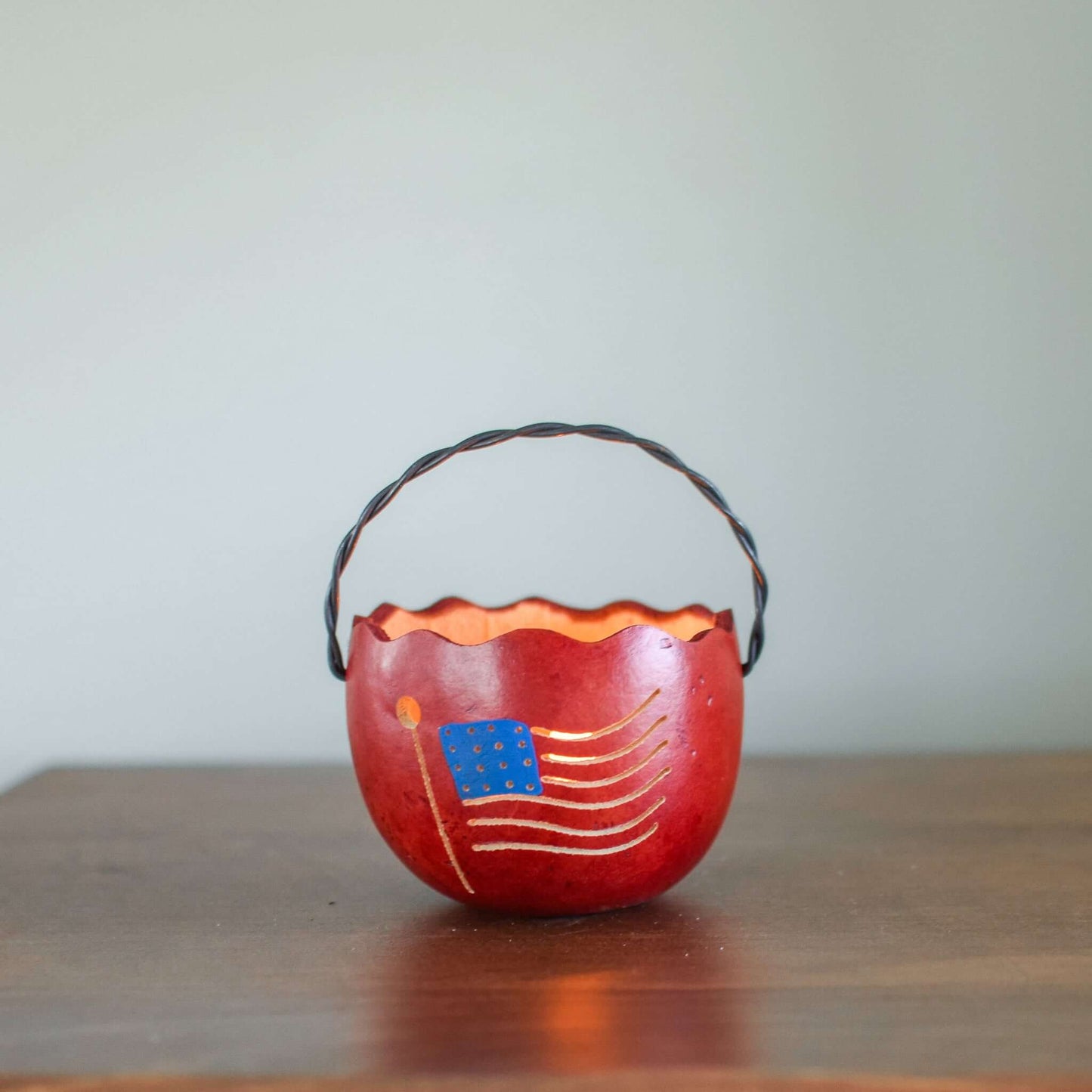 Gourd: Basket - American Flag