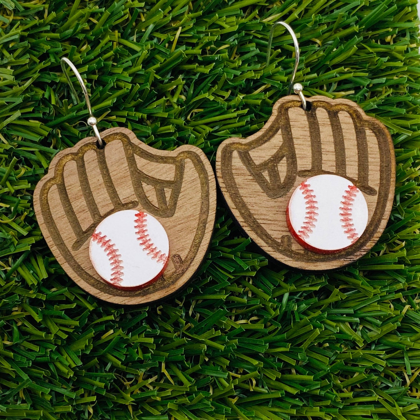 Earrings - Baseball Glove