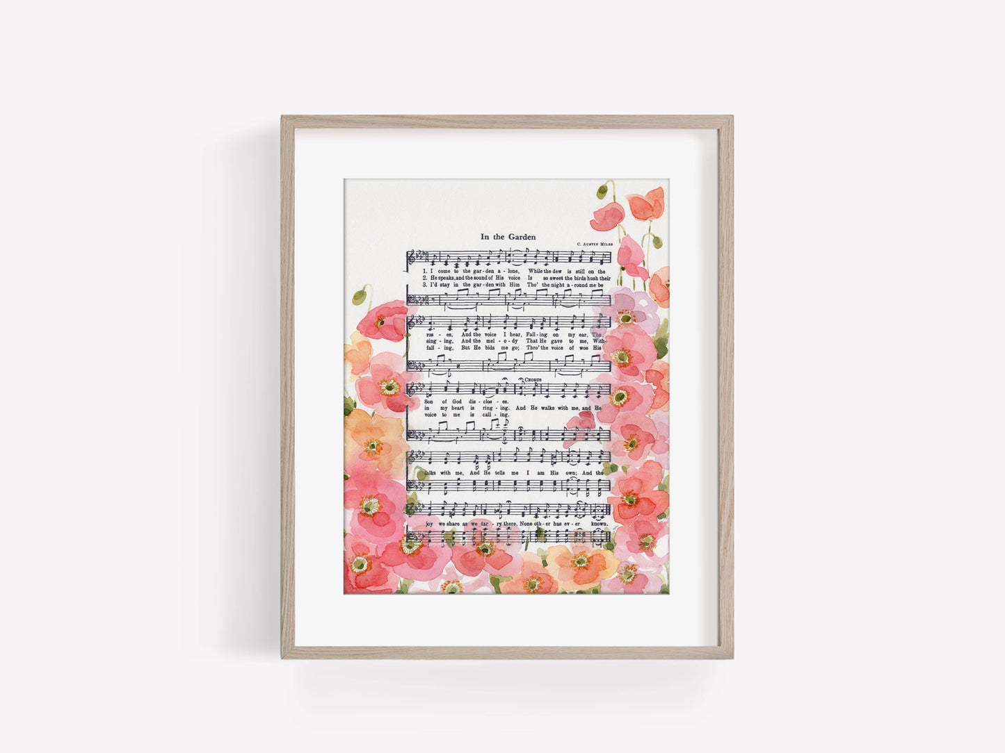 Hymn Print - In the Garden