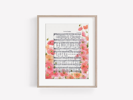 Hymn Print - In the Garden