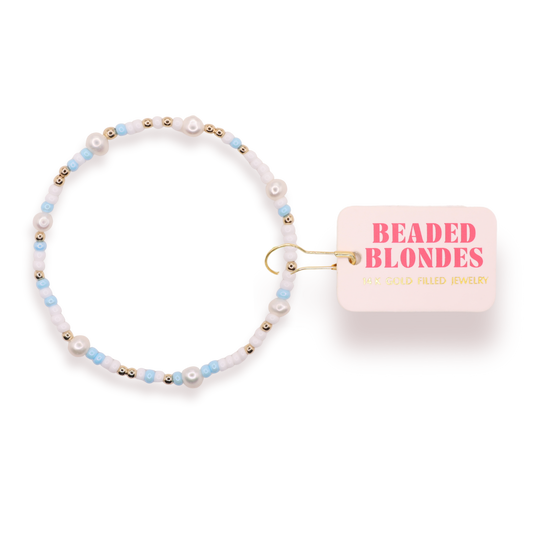 Bracelet - Sprinkle - Blue Pearl