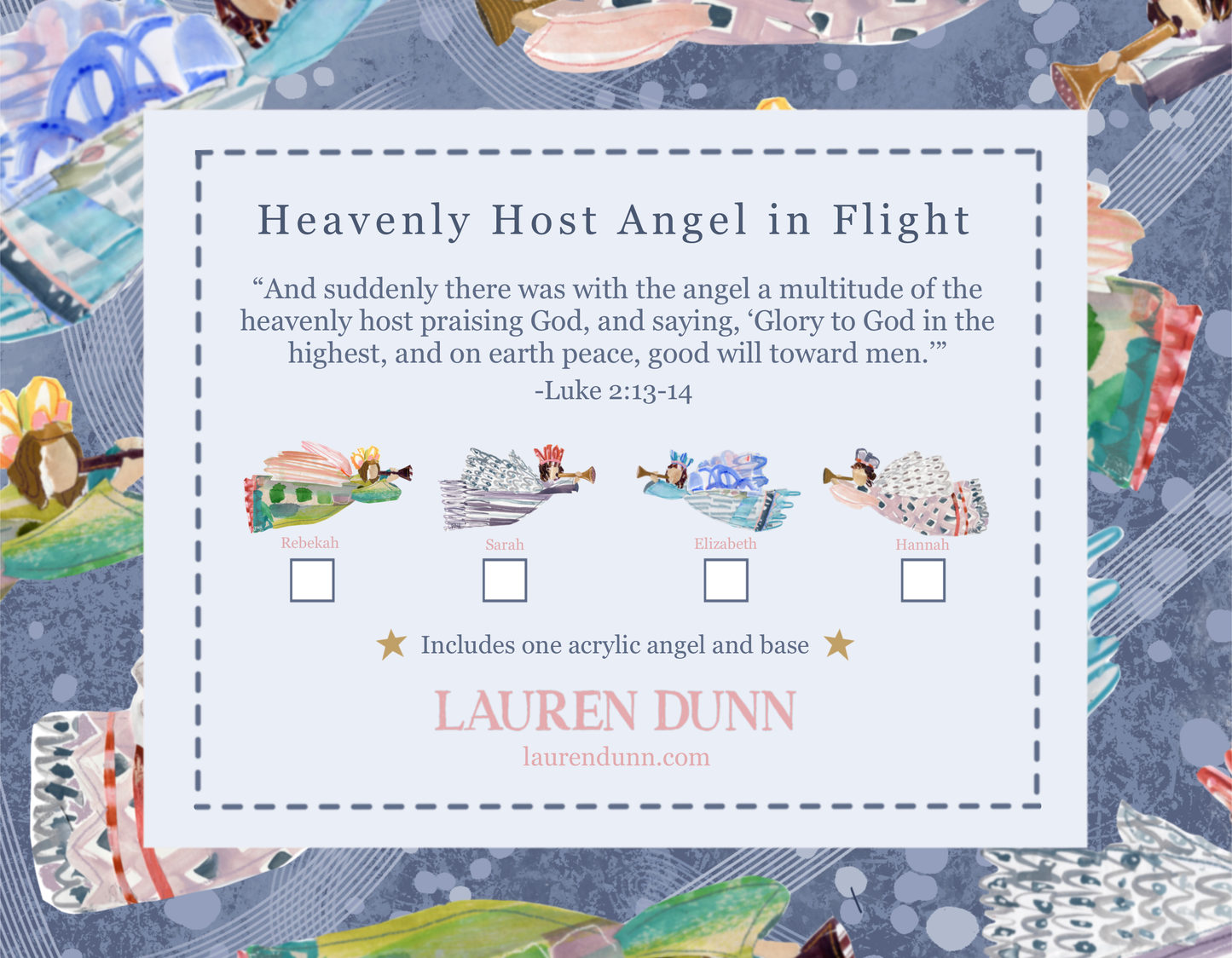 Acrylic Angel - Heavenly Host - Standing