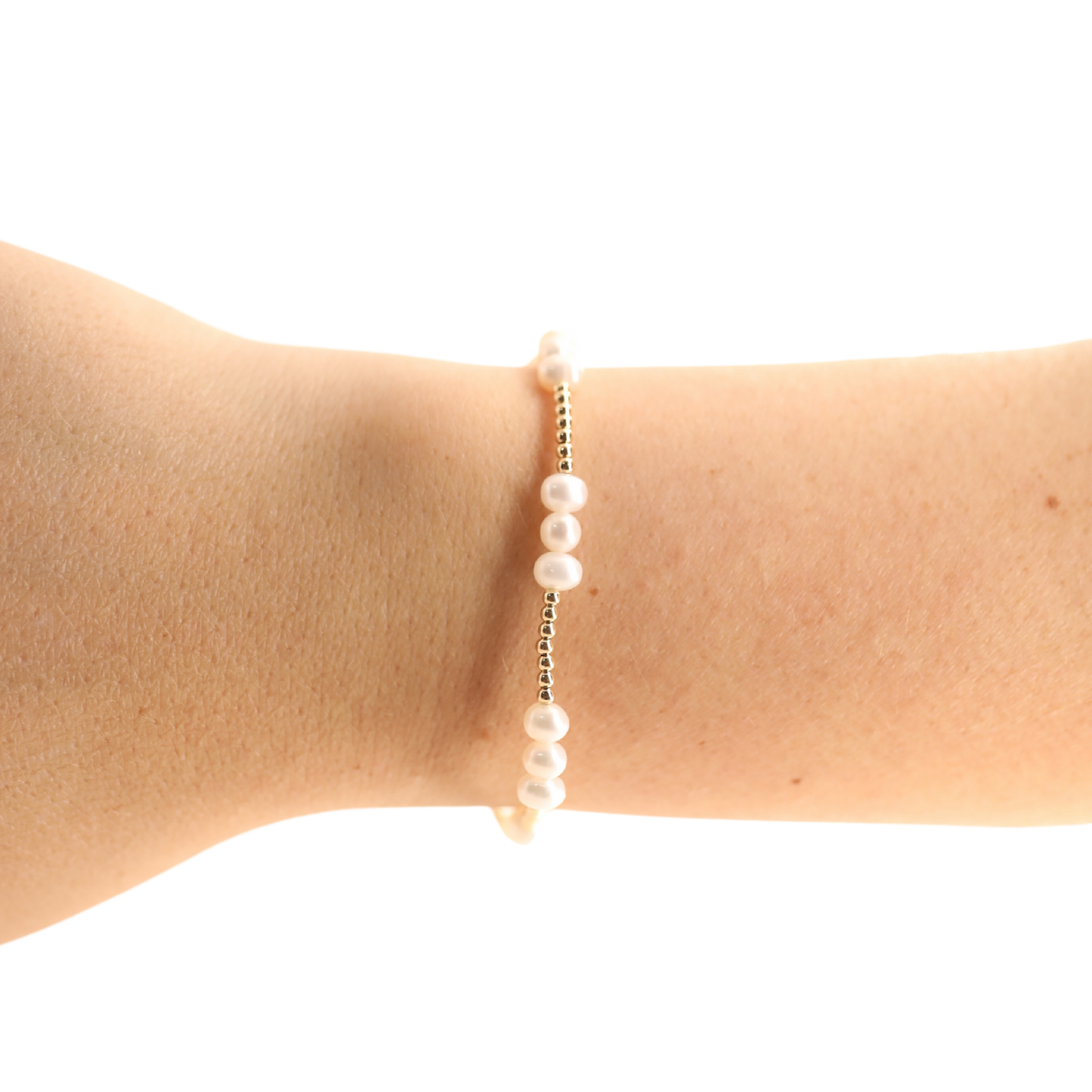 Bracelet - Pearl/Gold ILY Coastal