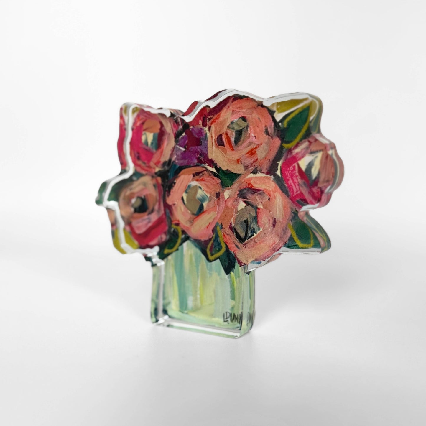 Acrylic Blooms - Blush & Blue