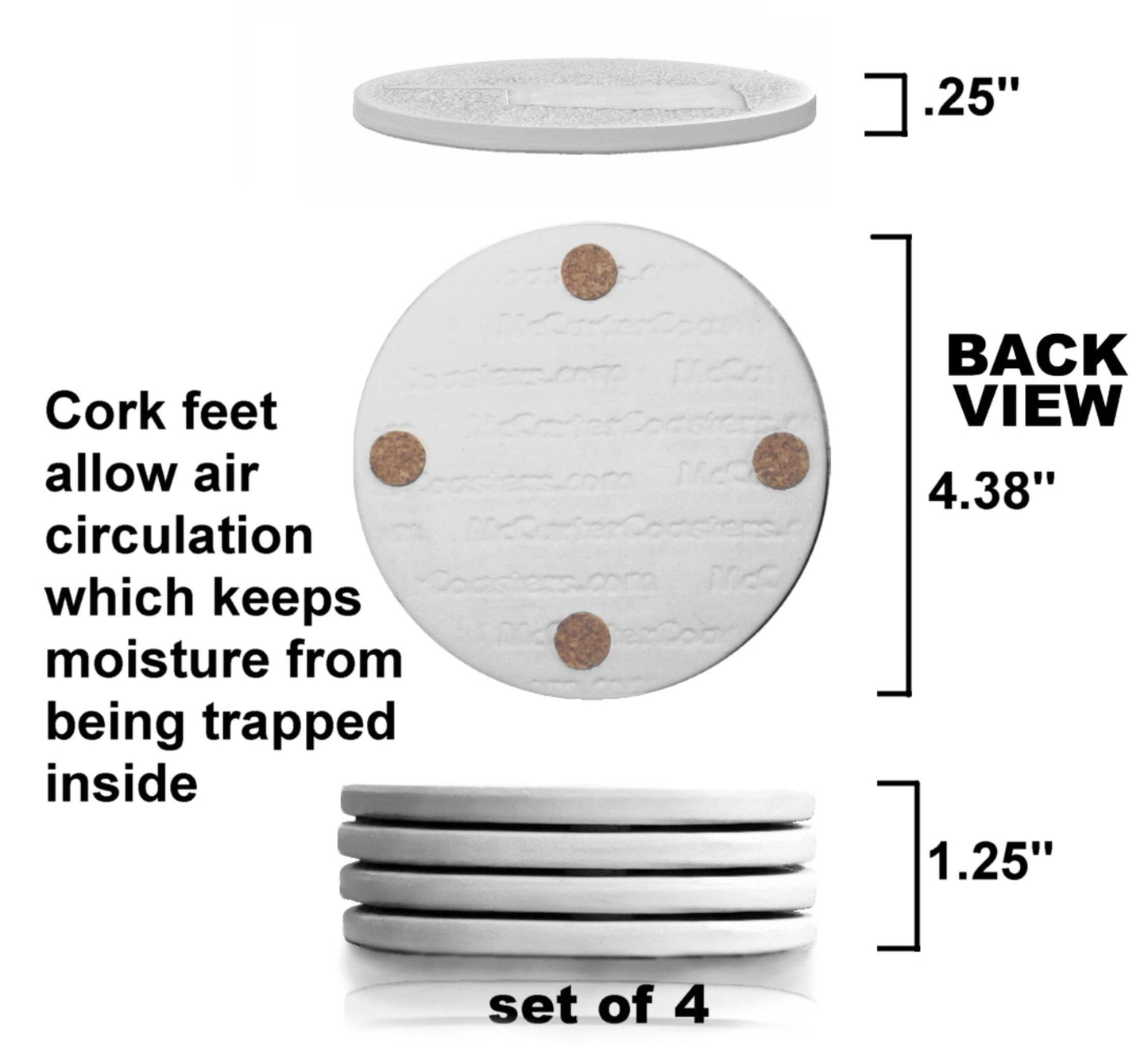 Coaster Set - Sand Dollar