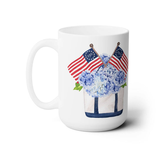 Mug - Hydrangeas & Flags