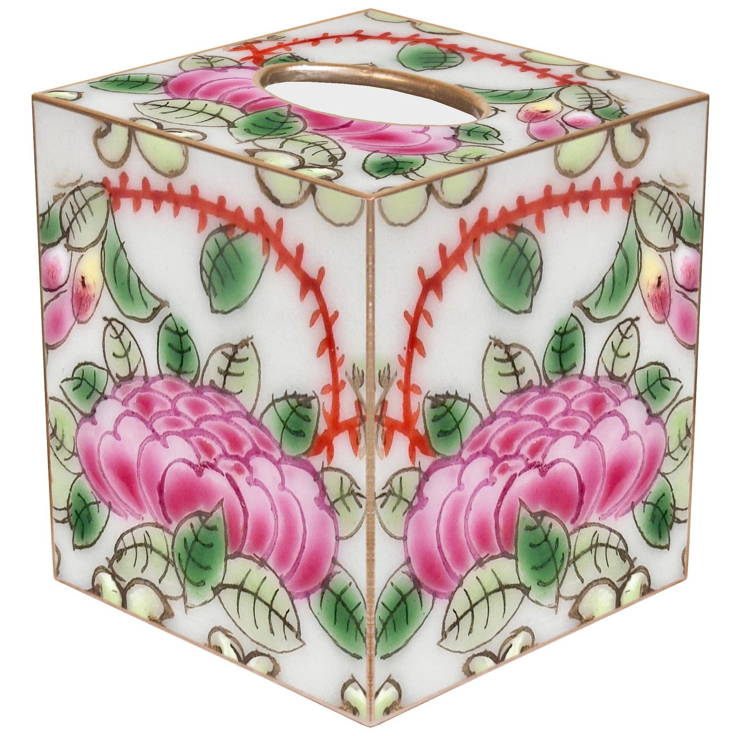 Tissue Box - Rose Canton