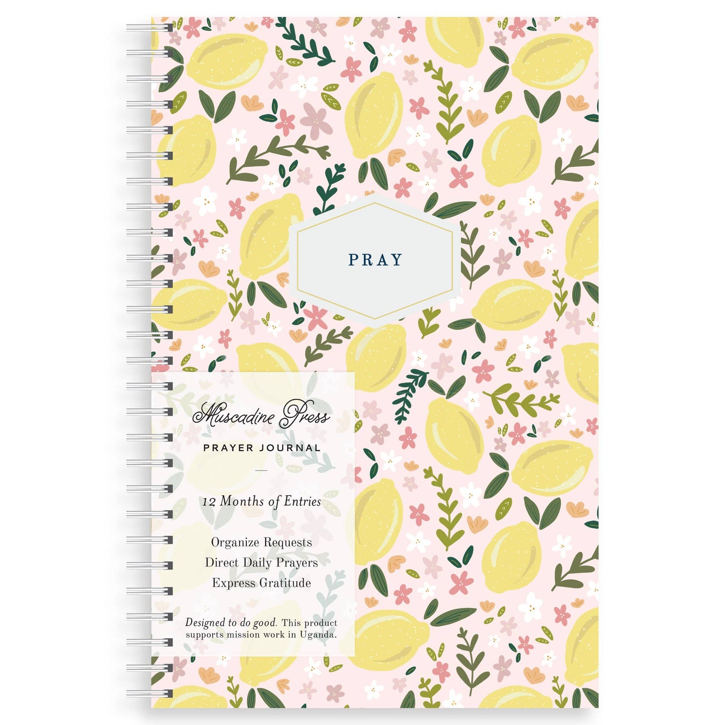 Yearly Prayer Journal, Pink Lemonade