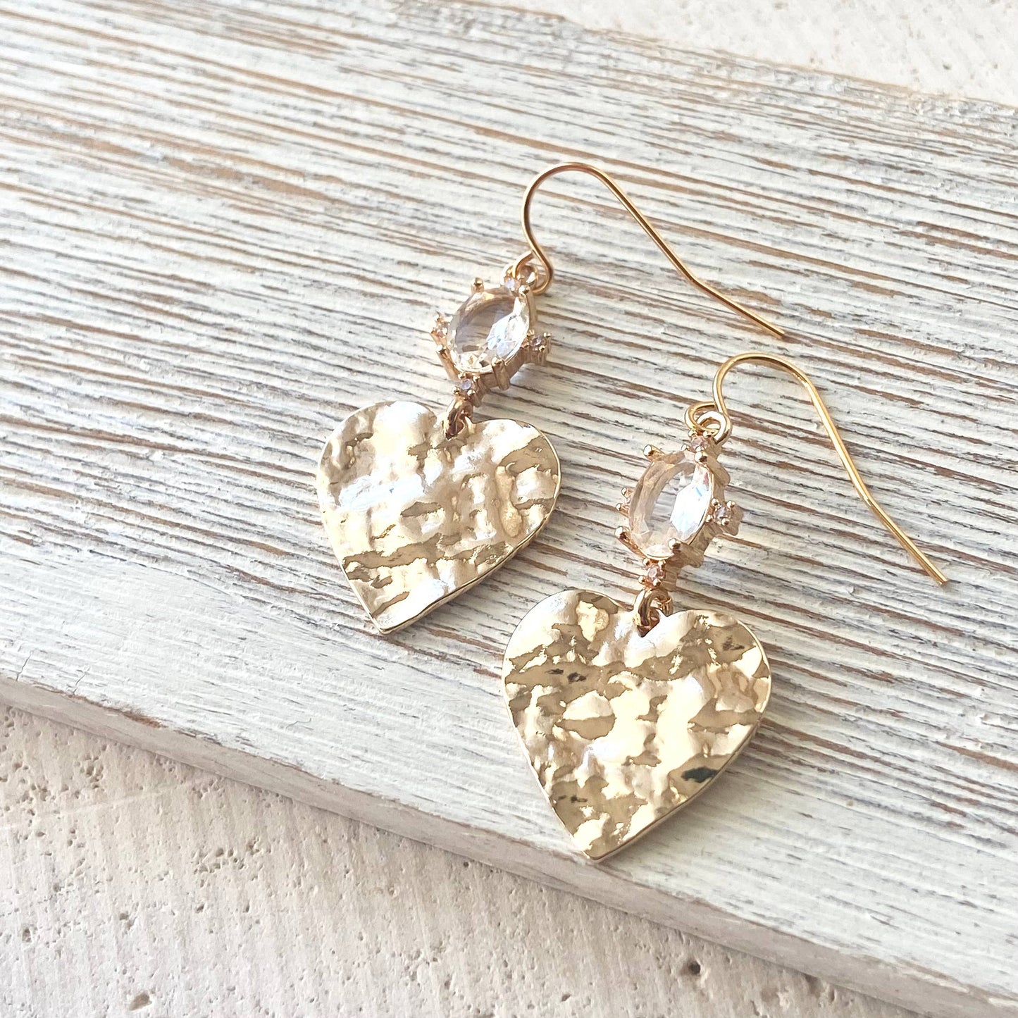 Earrings - Hammered Heart