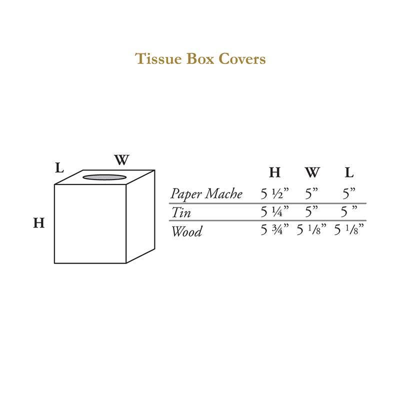 Tissue Box - Ancient Tobacco Leaf pattern