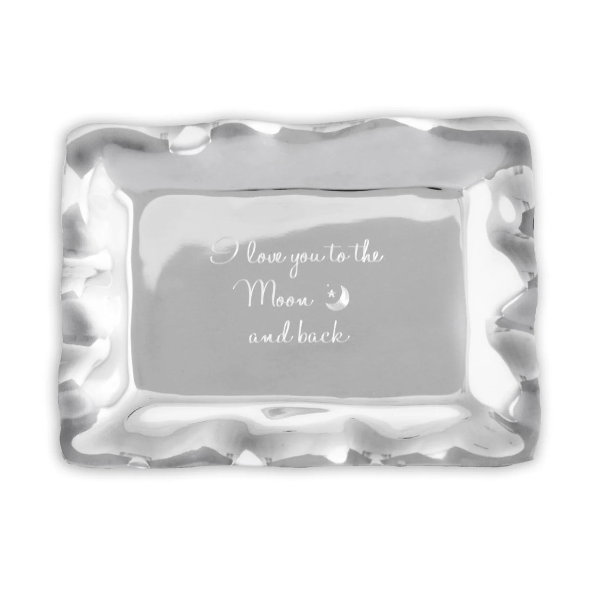 Tray - Mini Engraved "I love you to the moon and back"