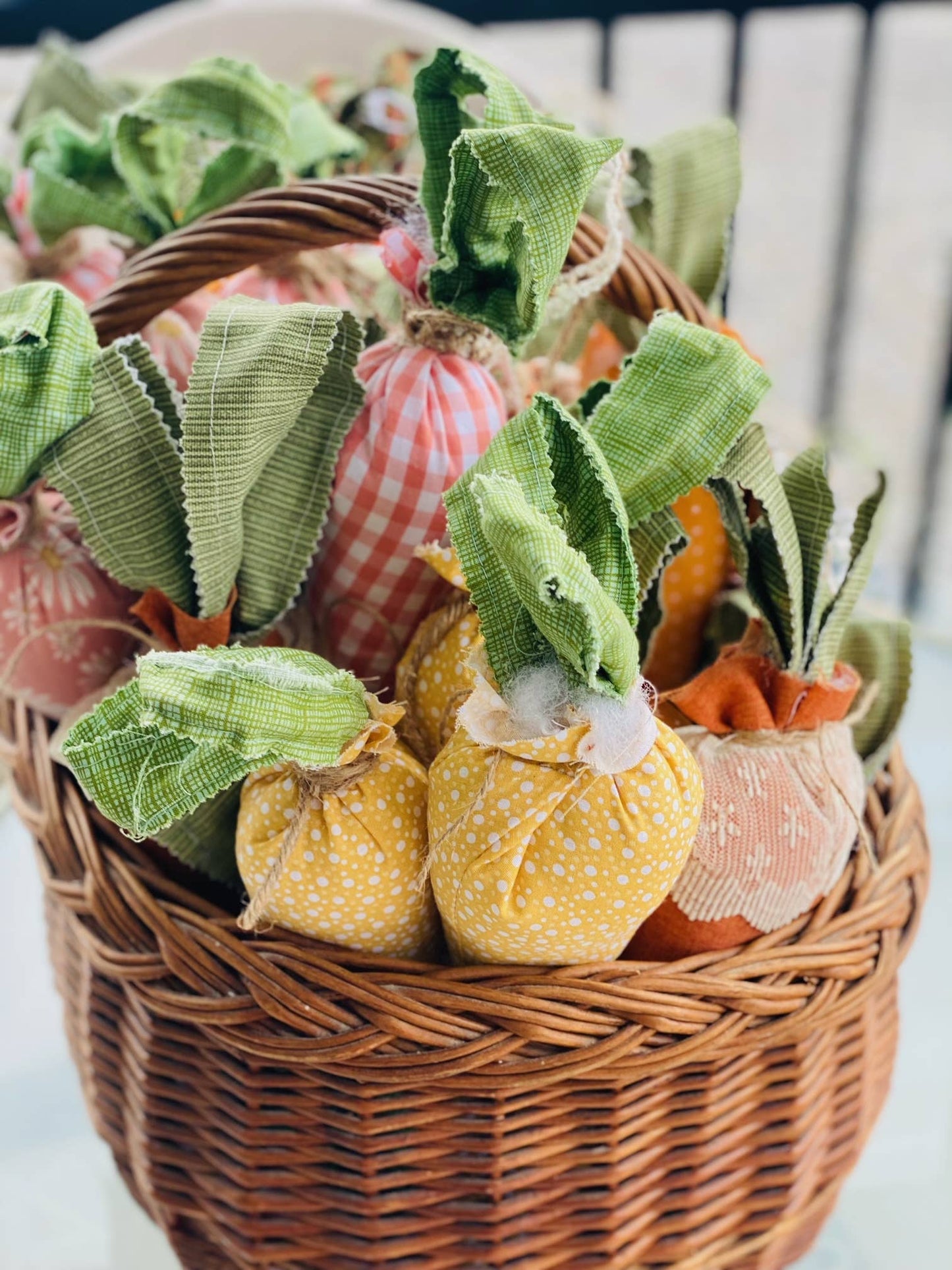 Easter Decor - Carrot - Vintage Fabrics