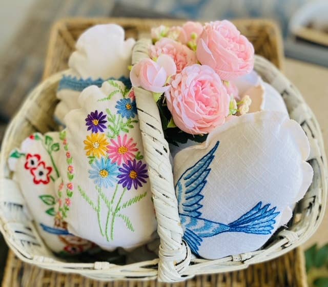 Easter Decor - Easter Egg - Vintage Fabrics