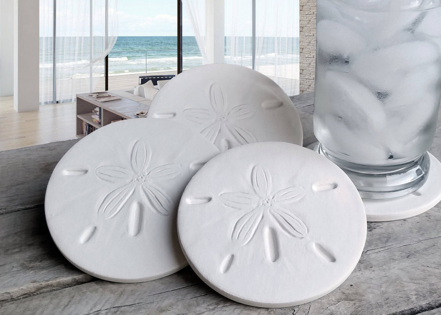 Coaster Set - Sand Dollar