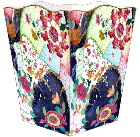Wastepaper Basket - Ancient Tobacco Leaf pattern