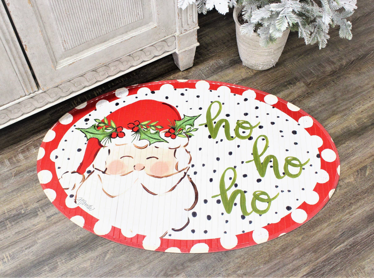Rug - Bamboo Mat - SANTA HO HO HO