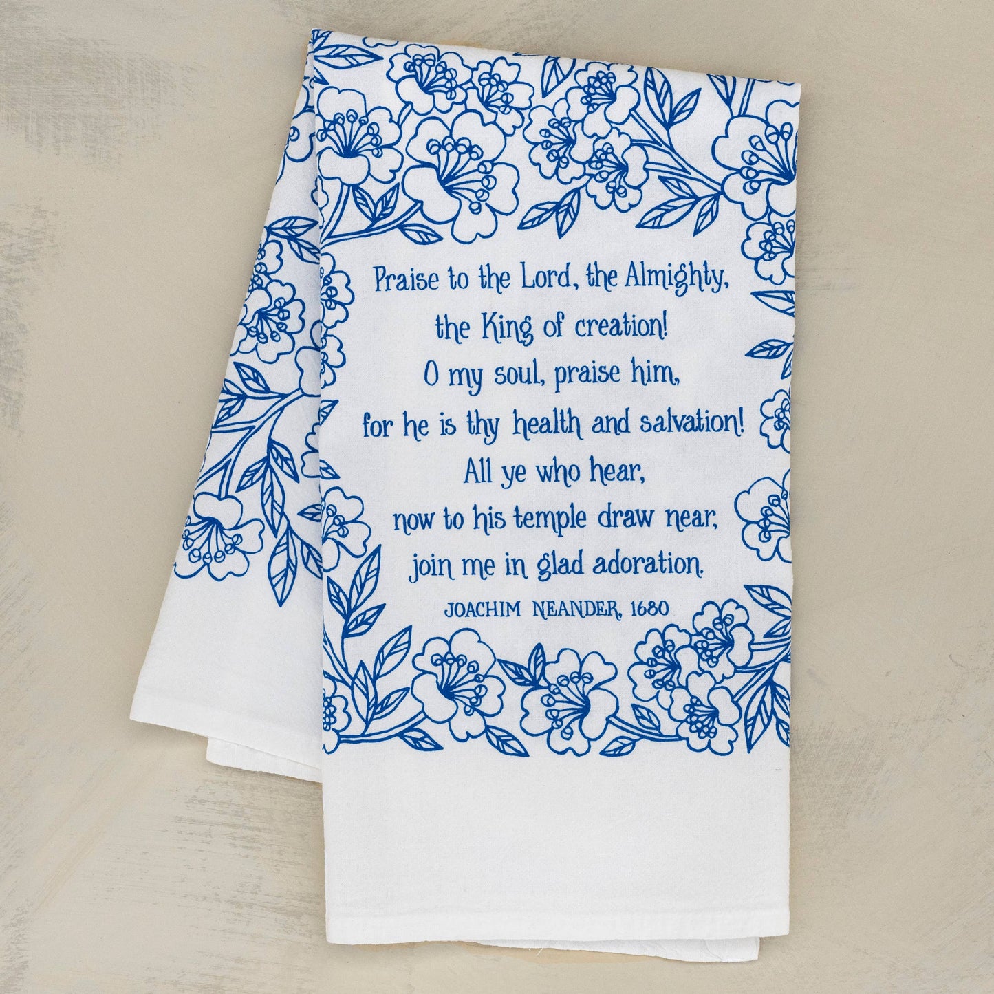 Hymn Tea Towel: Praise to the Lord