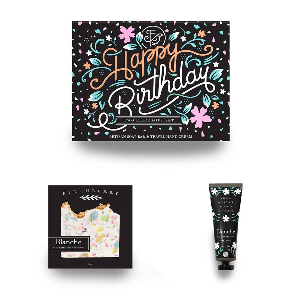 Hand Cream + Soap Happy Birthday Gift Set