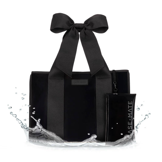 Tote - Midnight Black Jelly w Bow