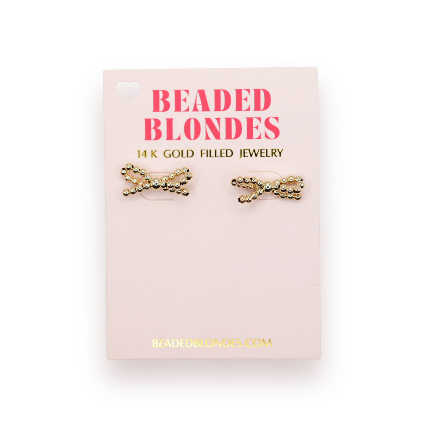 Earrings - Bow - Gold