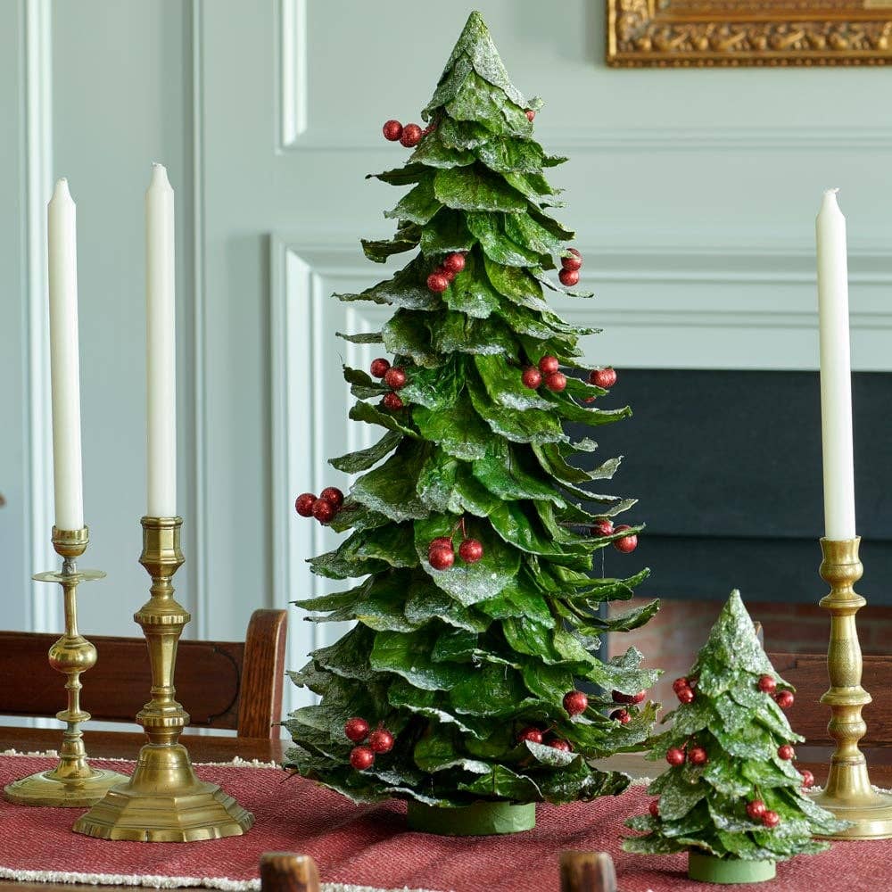 Tree:  Flocked Leaf w/Berries