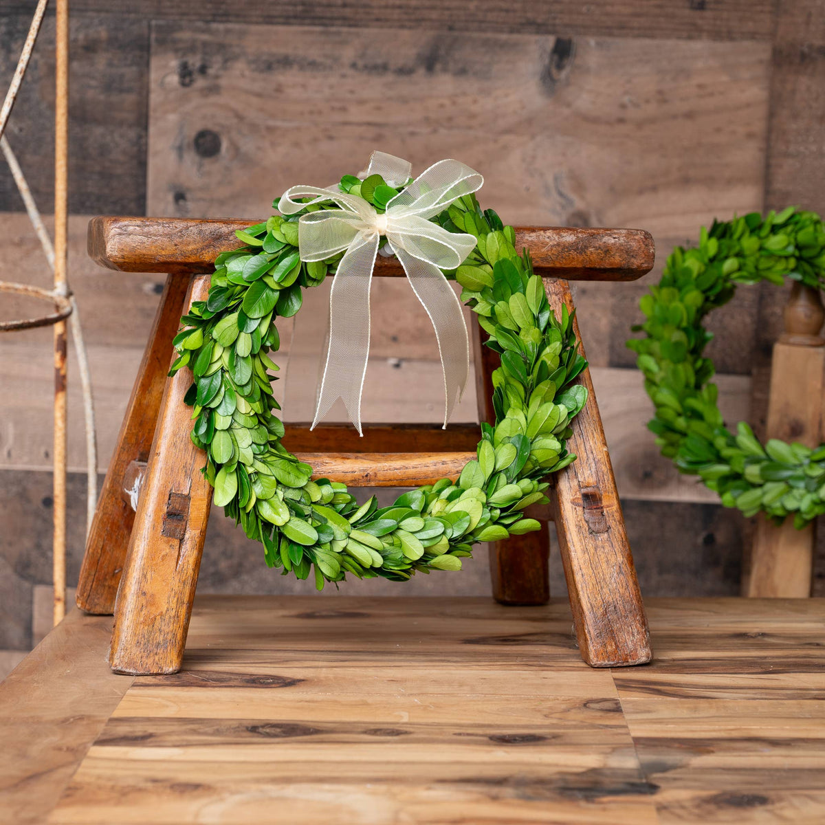 Wreath - Preserved Boxwood Wreath - 8 Inch