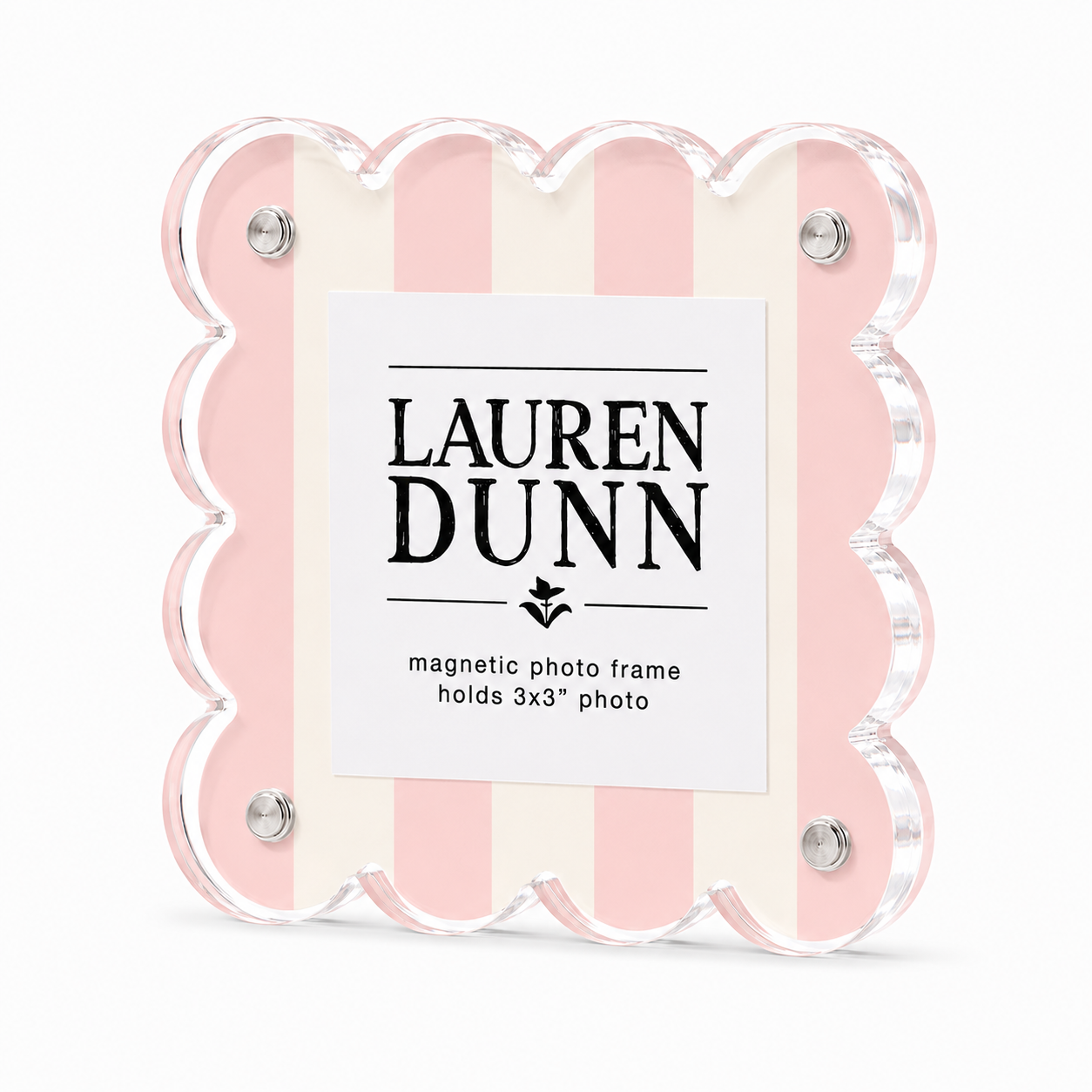 Frame - Acrylic Scalloped - Blush Cream