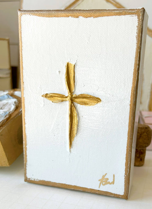 Painting - Cross on 4x6 Wood