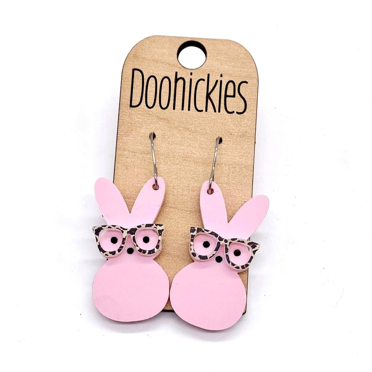 Earrings- Acrylic Bunny - Eugene