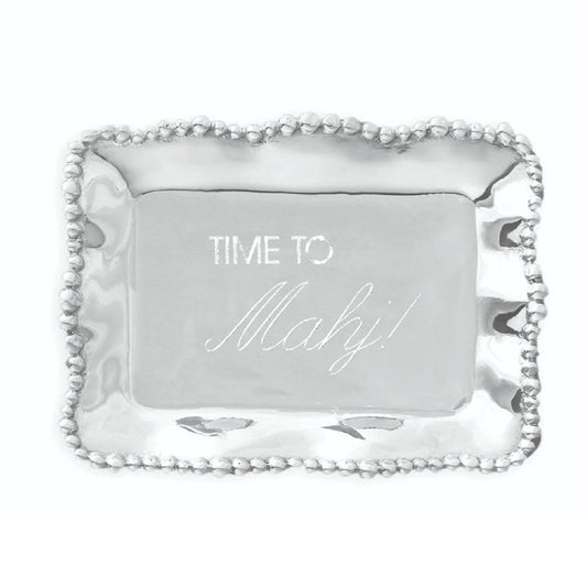 Tray - Mini Engraved "Time to Mahj"