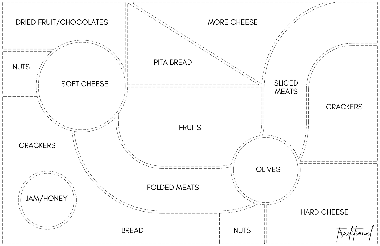 Tray Inserts - Charcuterie Maps