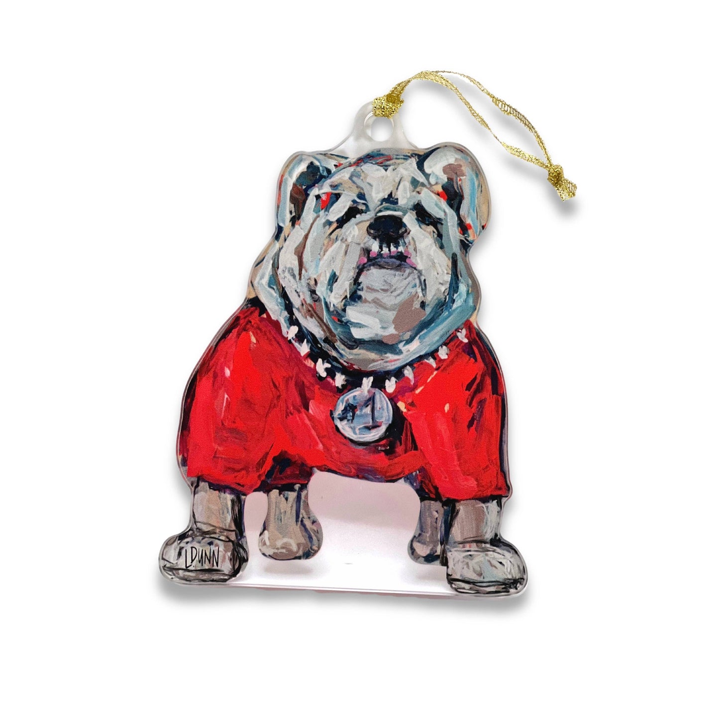 Lauren Dunn bulldog mascot ornament