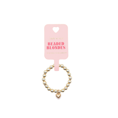 Ring - Gold+Charm - Heart