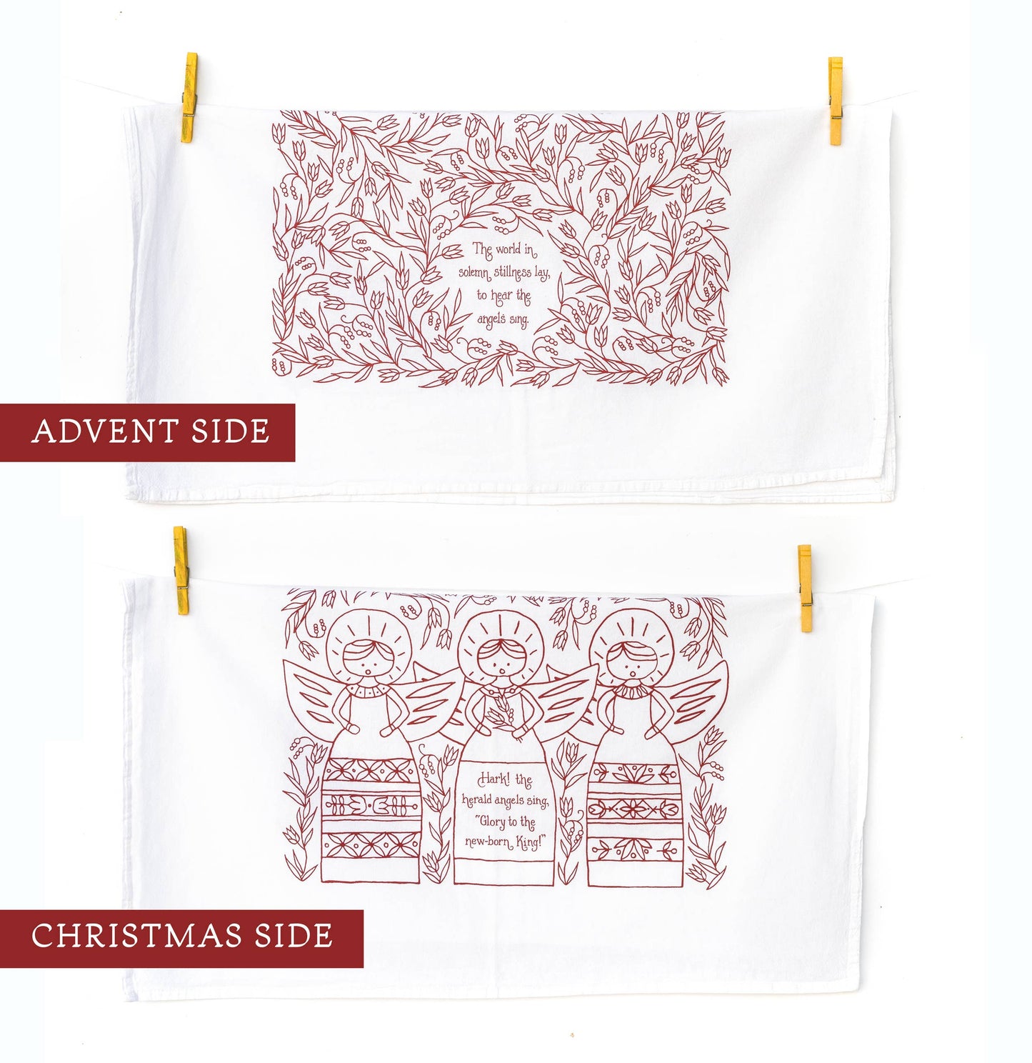 Hymn Tea Towel:  Hark! The Herald Angels Sing