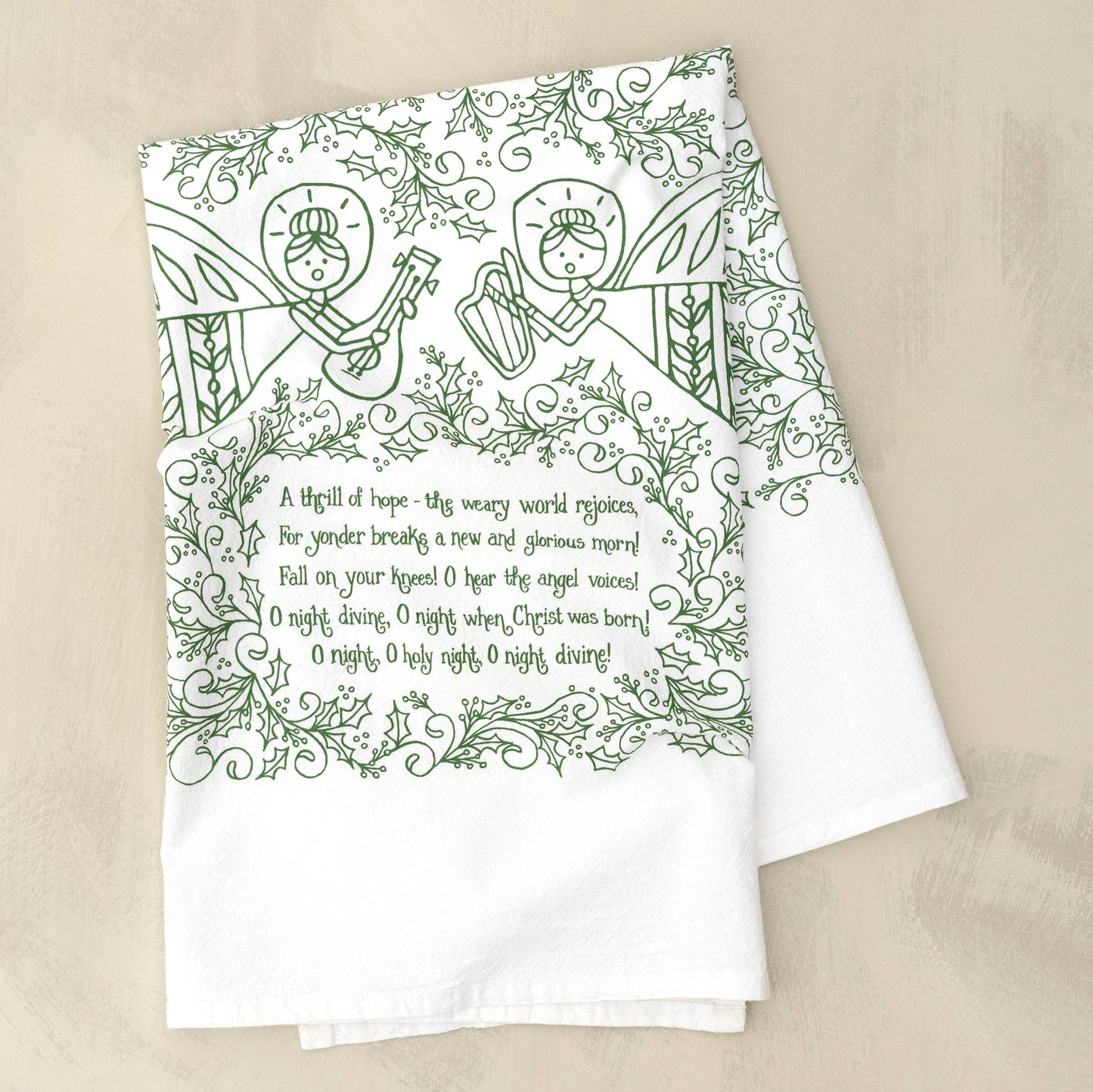 Hymn Tea Towel:  O Holy Night