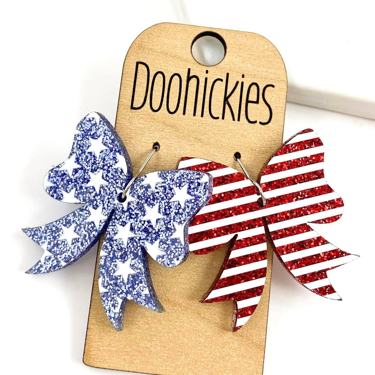 Earrings - Acrylic Bows: Dunwoody