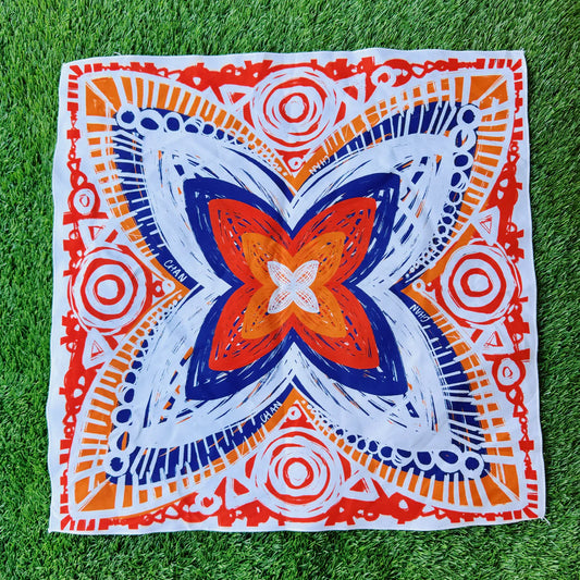 Chandana - Orange & Blue