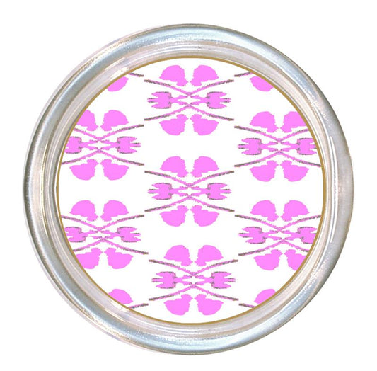 Coaster featuring the Laura Park Pink Clover pattern