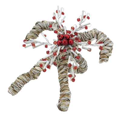 Napkin Ring - Crossed Candy Canes