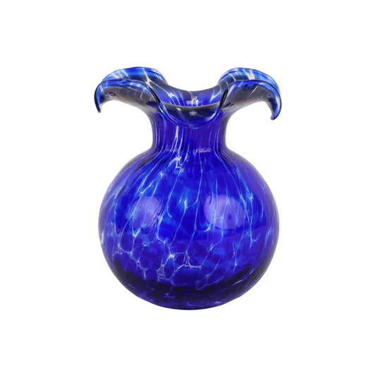 Hibiscus Vase - Cobalt Tortoiseshell