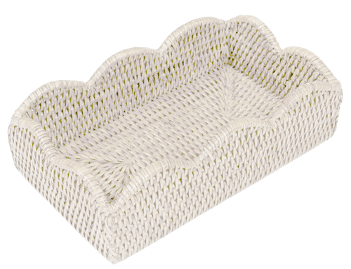 Holder - Cream Rattan Towel/Napkin Holder/Basket